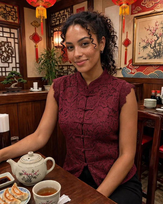 top basique coupe droite légère femme CHIC &amp; TOI La Réunion