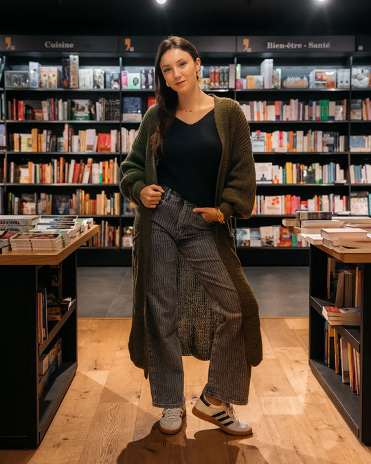 GILET LONG JADE