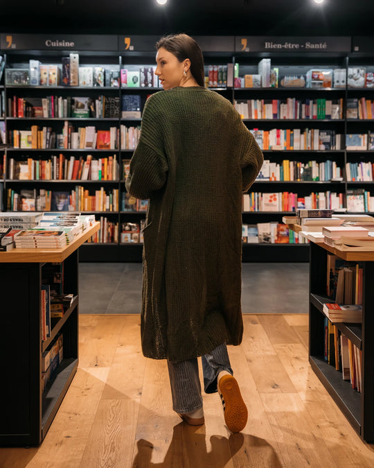 GILET LONG JADE