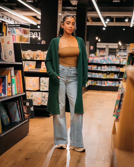 GILET LONG JADE