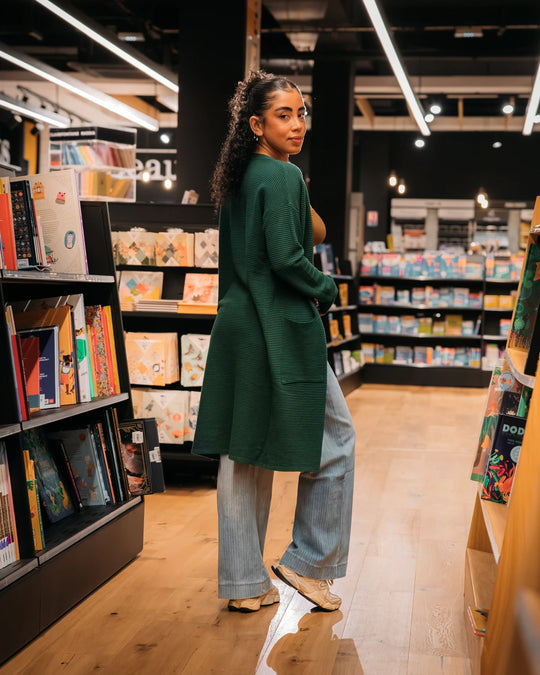 GILET LONG JADE