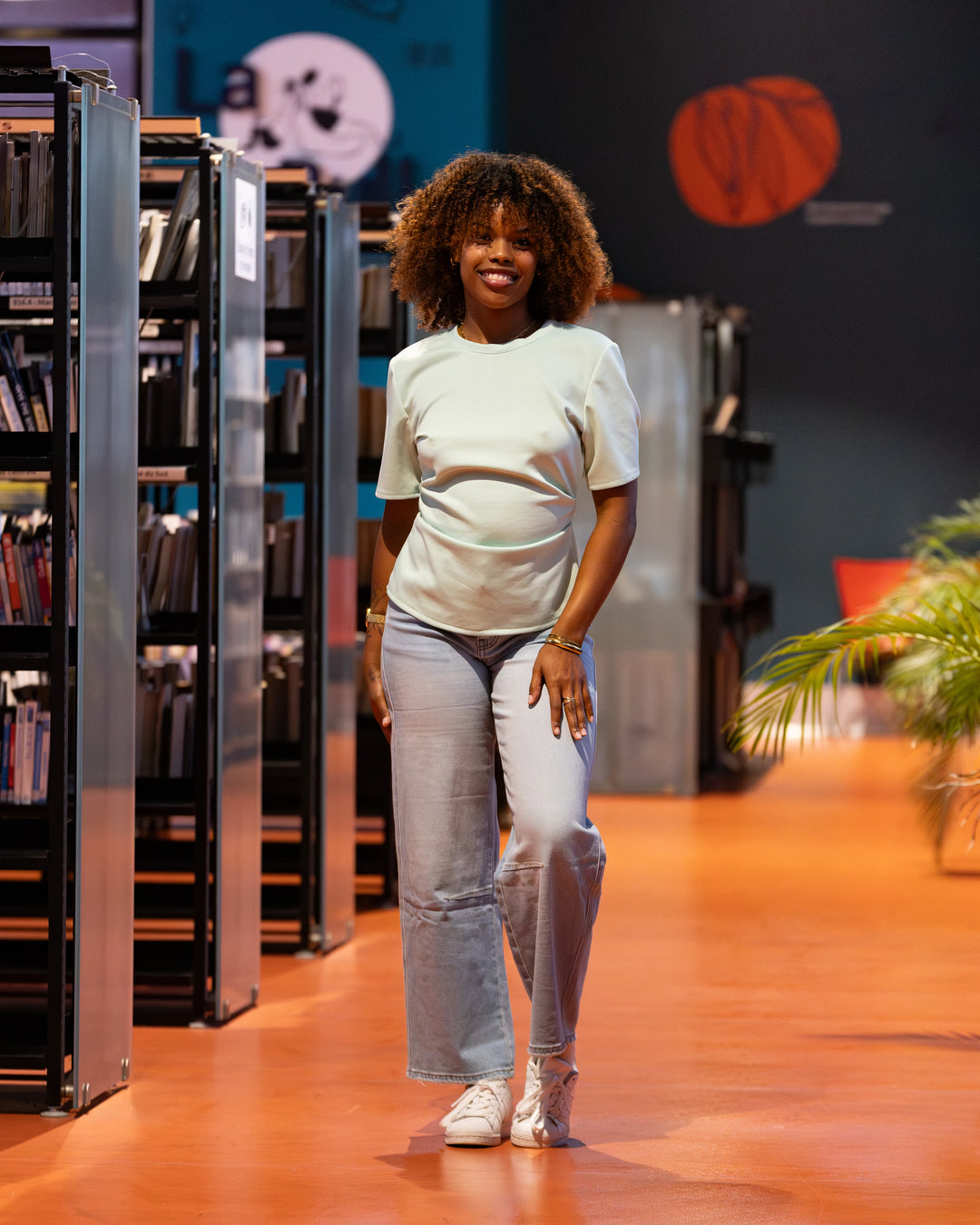 Jeans bleu coupe droite femme CHIC &amp; TOI La Réunion