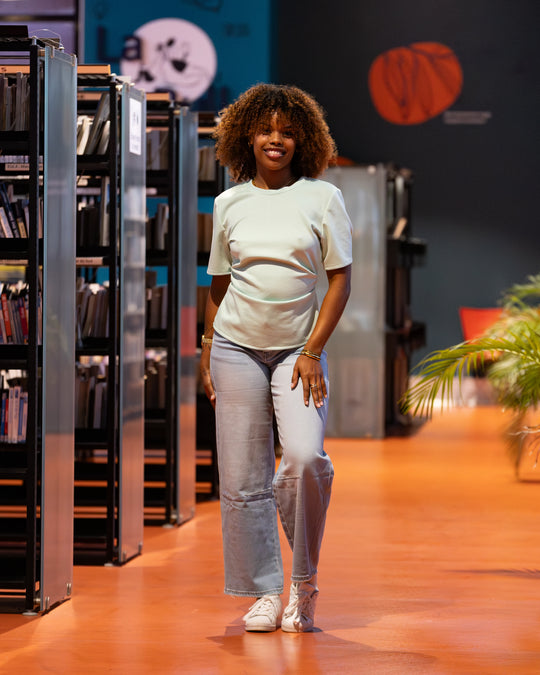 Jeans bleu coupe droite femme CHIC &amp; TOI La Réunion