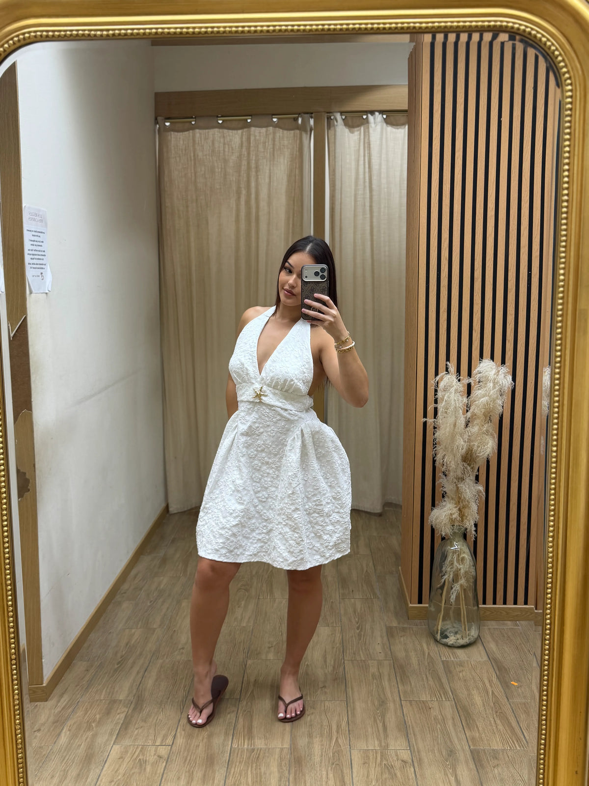 Robe courte habillée confortable Myssie femme – vue 1 CHIC & TOI La Réunion