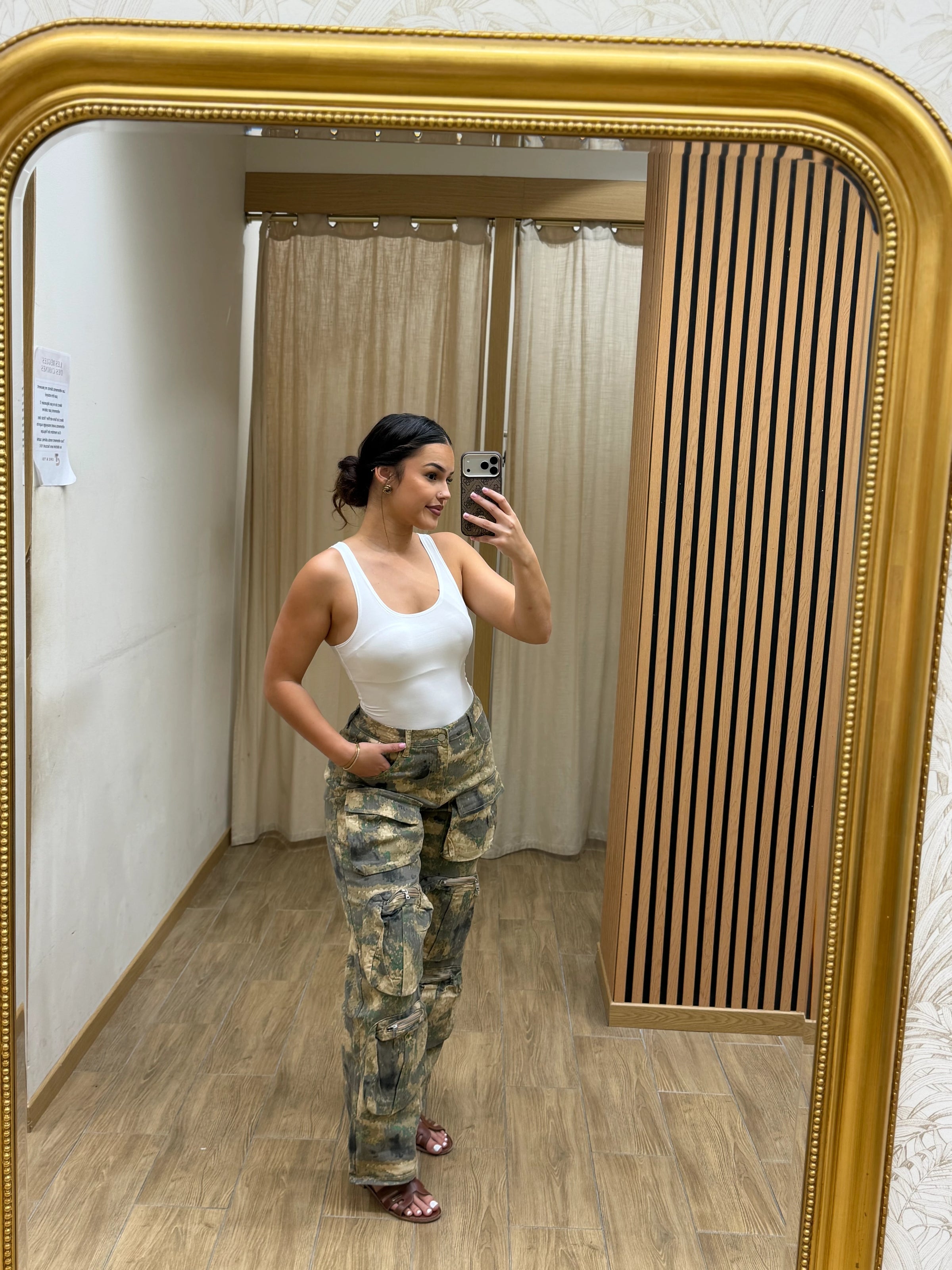 JEANS CARGO W1033