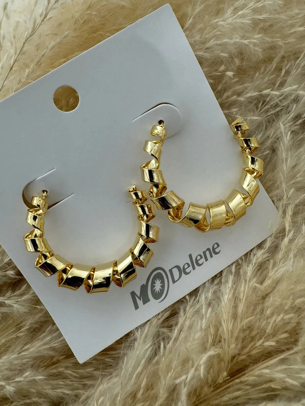 Boucles d'oreilles MM070 pendantes mode femme – boutique bijoux Réunion