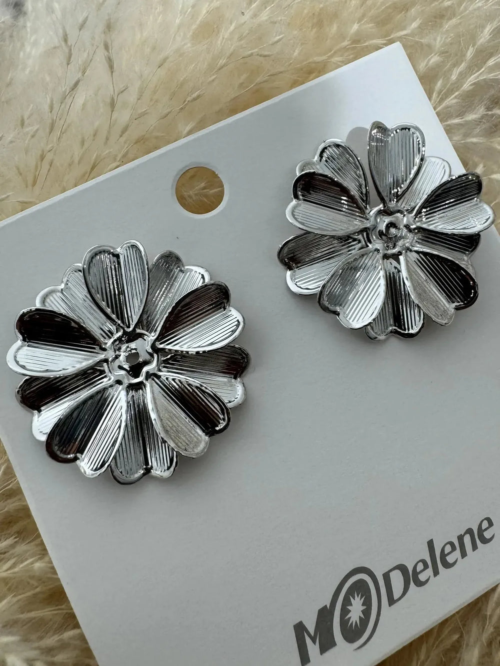 Boucles d'oreilles MM038 pendantes dorées femme – boutique bijoux Réunion