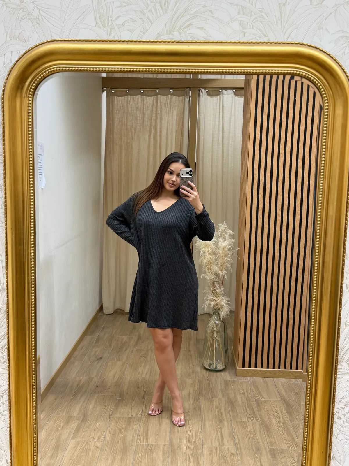 Robe pull Lena coupe moderne femme – boutique mode Réunion