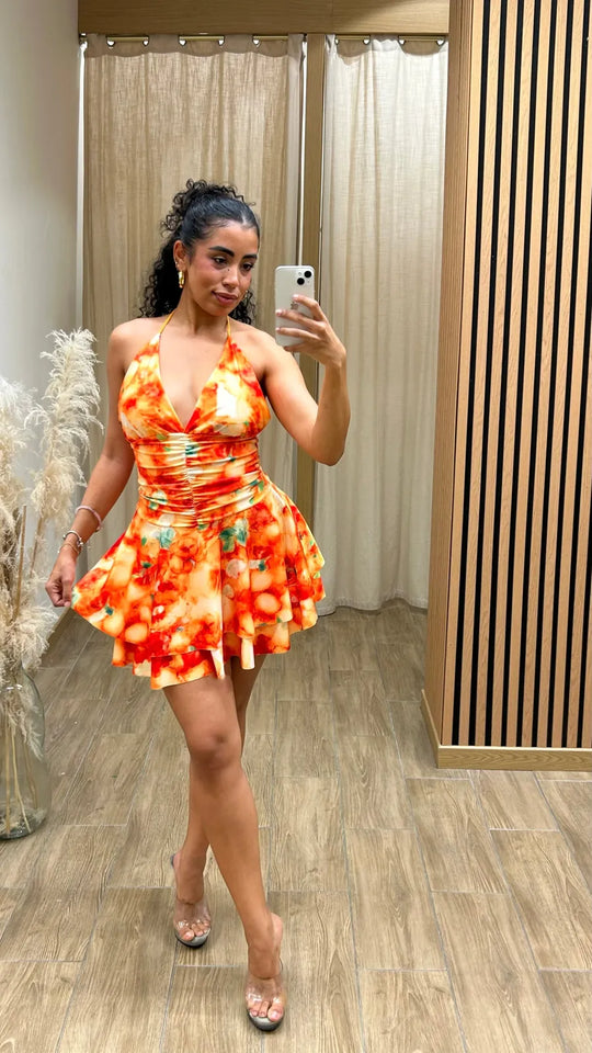 Robe Mariama coupe moderne femme – boutique mode Réunion