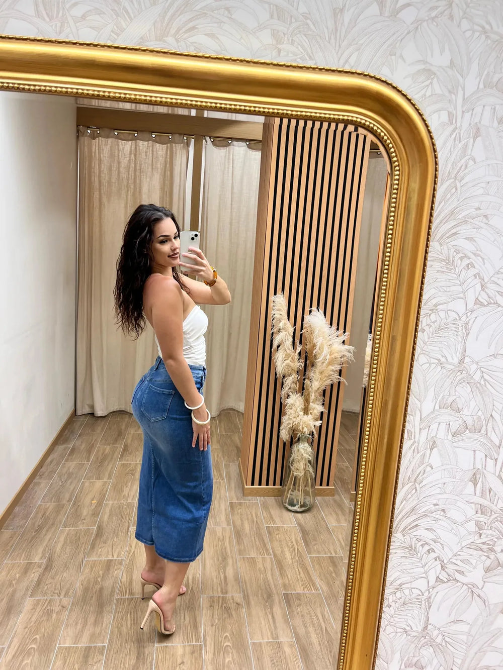 Jupe FY-10107-F coupe élégante femme – boutique mode Réunion