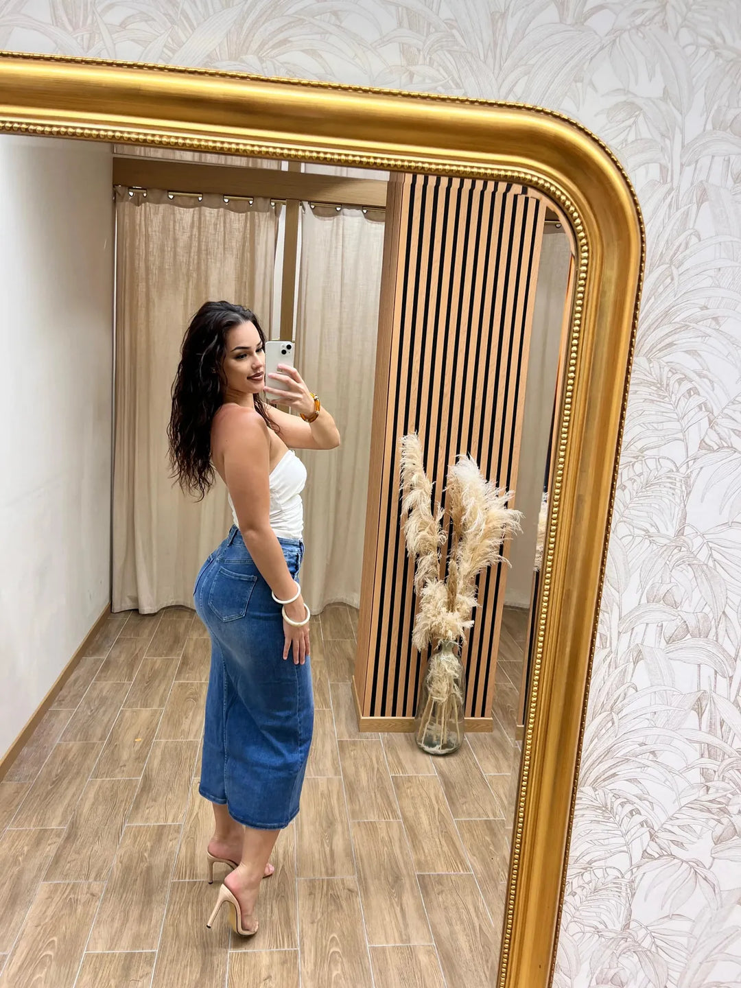 Jupe FY-10107-F coupe élégante femme – boutique mode Réunion