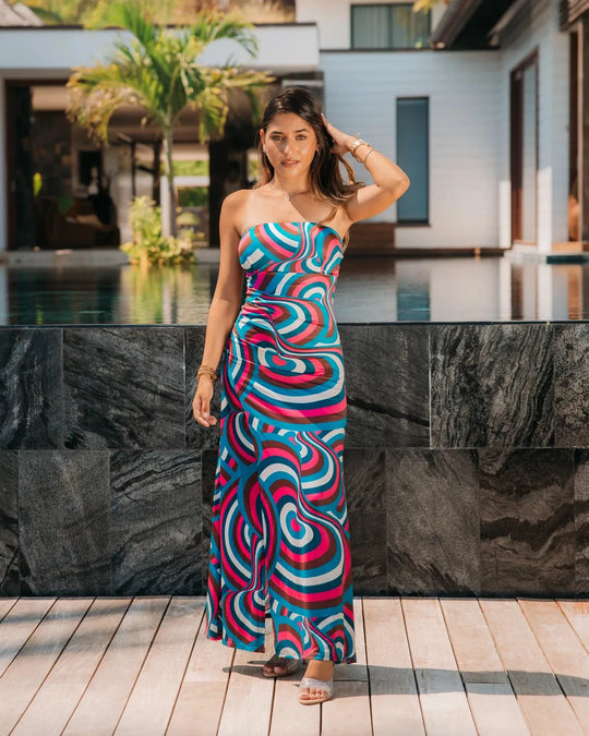 Robe Zirel coupe moderne femme – boutique mode Réunion