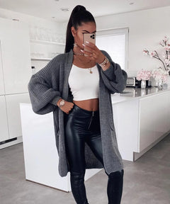 Gilet long Jade veste femme élégante – Chic & Toi La Réunion