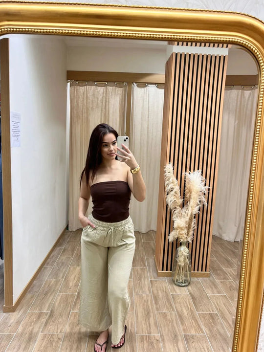 Pantalon Vahéma taille haute féminin – Chic &amp; Toi Saint-Pierre