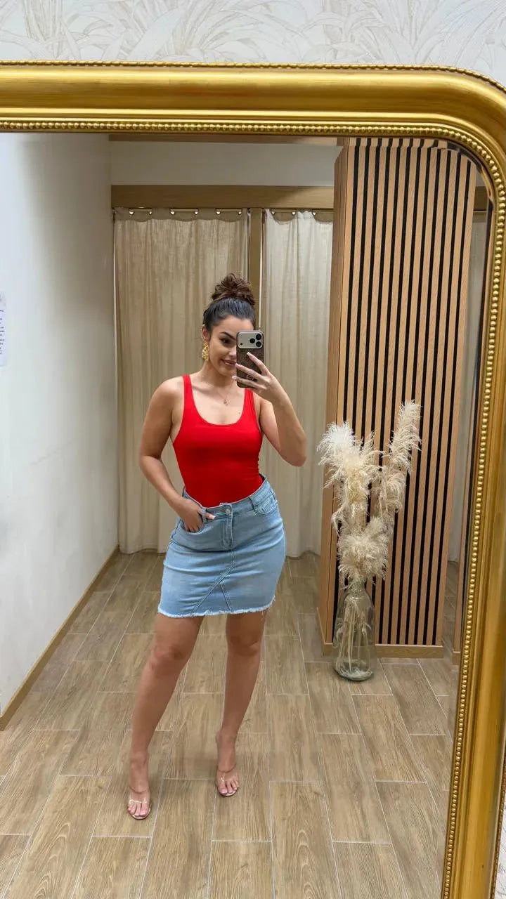 Short jean 88775 coupe moderne femme – boutique mode Réunion