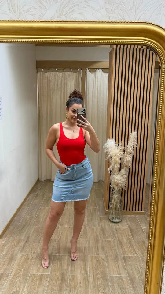 Short jean 88775 coupe moderne femme – boutique mode Réunion