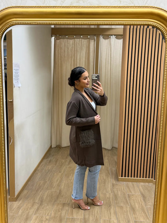 Gilet Farida coupe moderne femme – boutique mode Réunion