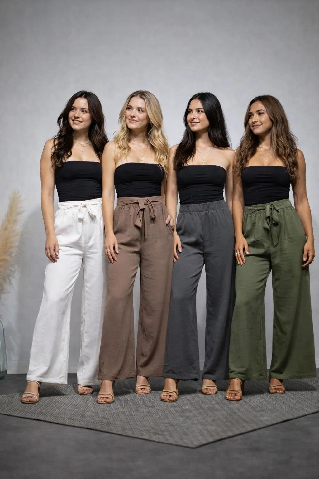 Pantalon Frida fluide droit femme – mode féminine Chic & Toi La Réunion